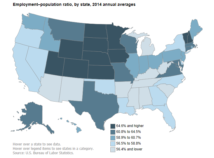 state-employment-population ratios
