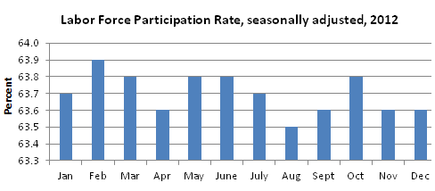 Labor Force Participation Rate in 2012