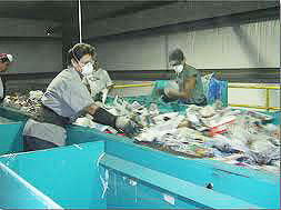 Sorters remove separate unwanted materials from recyclables