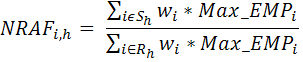 GTP nonresponse adjustment factor formula