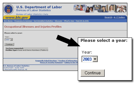 Screen 2-Select a year