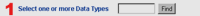 Data Type Find Box