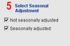 Select Seasonal Adjustment