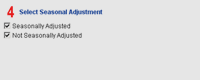 Select Seasonal Adjustment