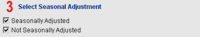 Select Seasonal Adjustment