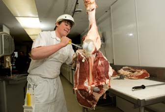 slaughterers and meat packers image