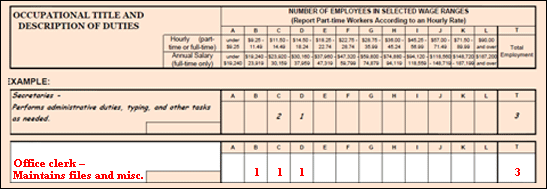 Sample of Unstructured (Write-In) Form