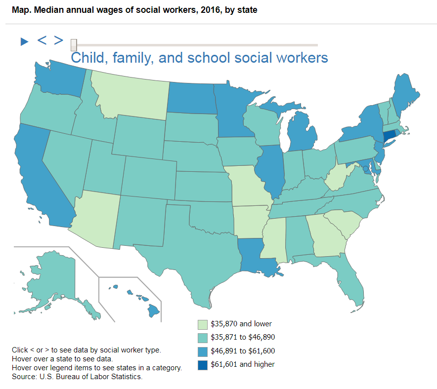 Social workers map
