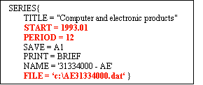 Figure 3. Input Data File Specifications