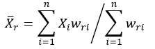 Replicate mean calculation formula