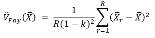 Generalized variance formula