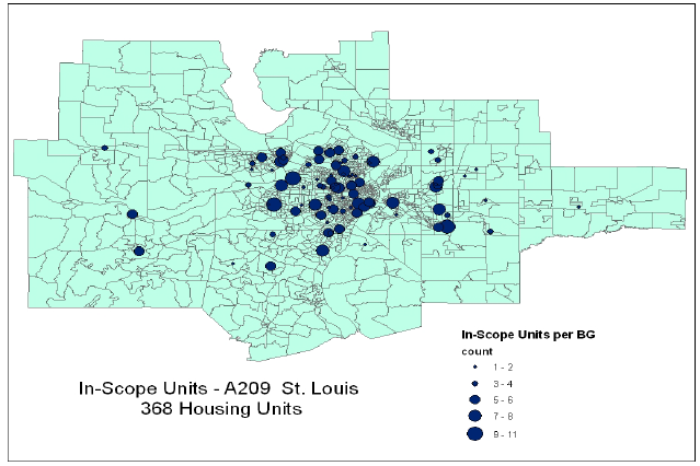 Figure 4: Selected Segments in St. Louis, MO