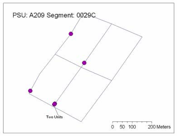 Figure 5: In-Scope Housing Units in a Selected Segment in St. Louis, MO