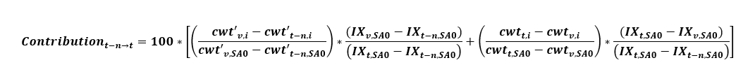 General contribution formula