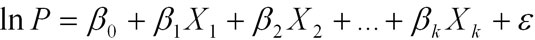 generic hedonic regression equation