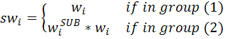 Formula #10: GGS-OCC Sampling Weight