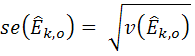 Formula #17: Standard error estimator