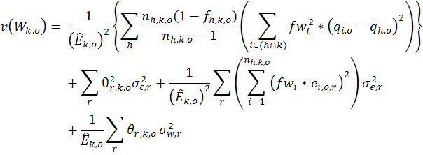 Formula #19: Wage variance estimator