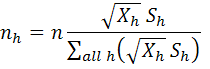 Formula #6: OES power Neyman allocation for remaining sample