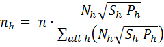 Formula #7: GGS-OCC subsample allocation