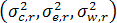 Variance sigmas-squared variables