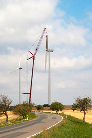 Construction of a wind turbine
