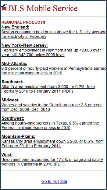 Regional Products Mobile version