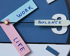 Charts on job flexibilities, such as working at home, flexible schedules, and shift work.