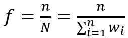sample fraction formula