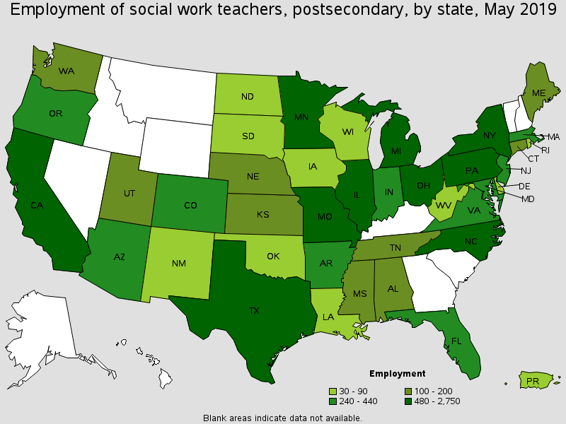 Social Work Teachers, Postsecondary