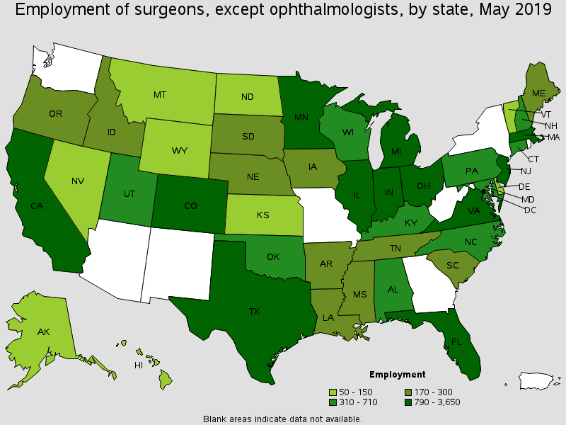 Surgeons, Except Ophthalmologists