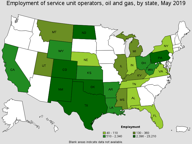 Service Unit Operators, Oil and Gas
