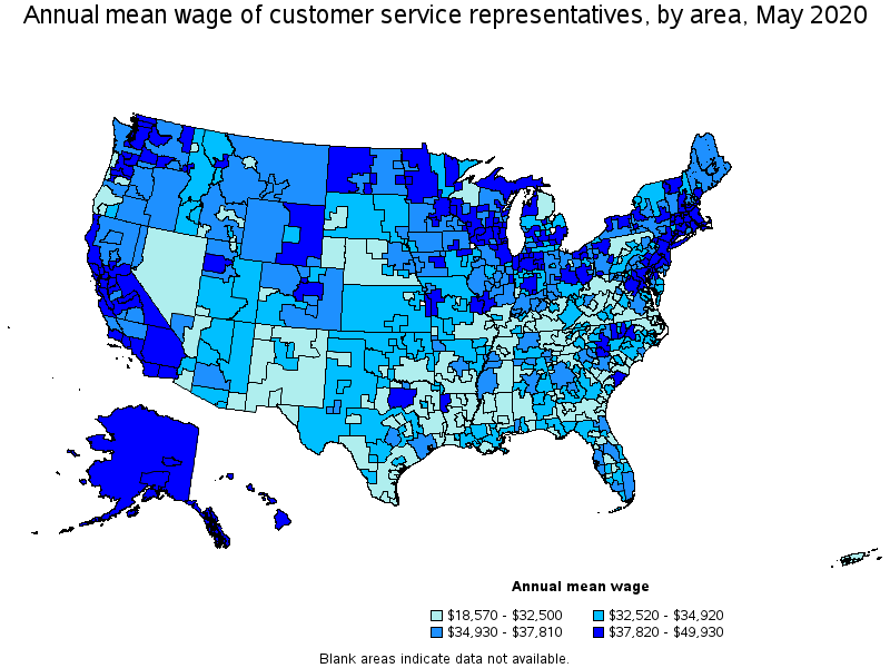 Annual mean wage of management occupations, by area, May 2020