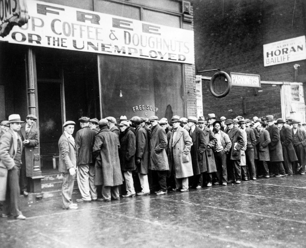 Image of soup kitchen during the Great Depression