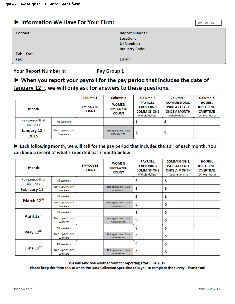 Redesigned enrollment form