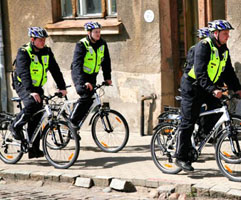 Police on bicycles