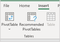 Image displaying pivot table icon