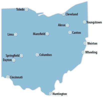 Ohio Area Map