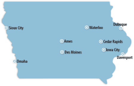 Iowa Map