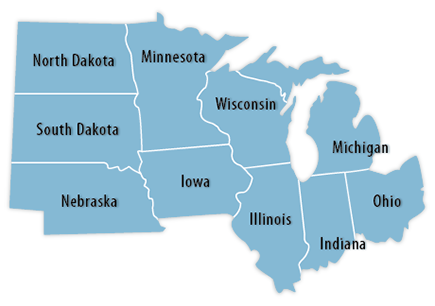 Midwest Map
