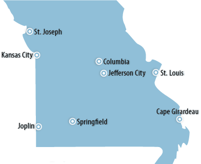 Missouri Area Map