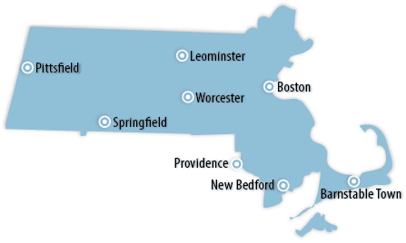 Massachusetts Area Map