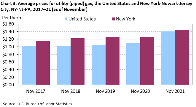 Average Energy Prices, New York-Newark-Jersey City – 2021 : New York–New Jersey Information Office : U.S. Bureau of Labor Statistics