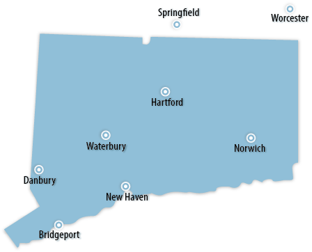 Connecticut Area Map