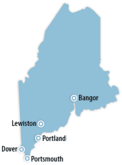 Maine Area Map
