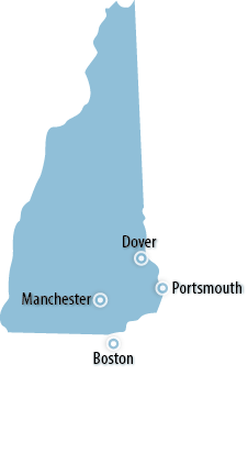 New Hampshire Area Map