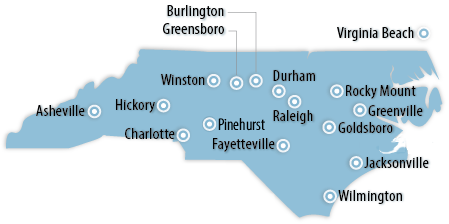 North Caolina Map