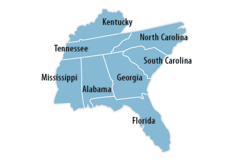 Southeast Map
