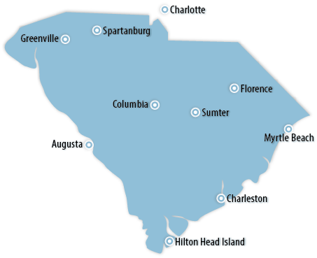 South Carolina Map