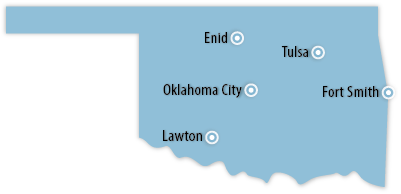 Oklahoma Area Map